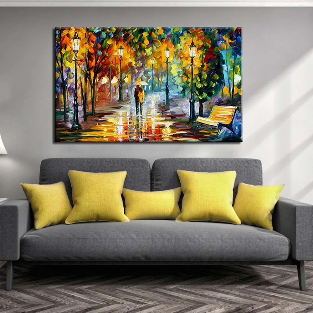 

Oil Painting On Canvas Handmade Landscape Thinck Knife Painting Abstract Wall Art Picture For Living Room Home Decor