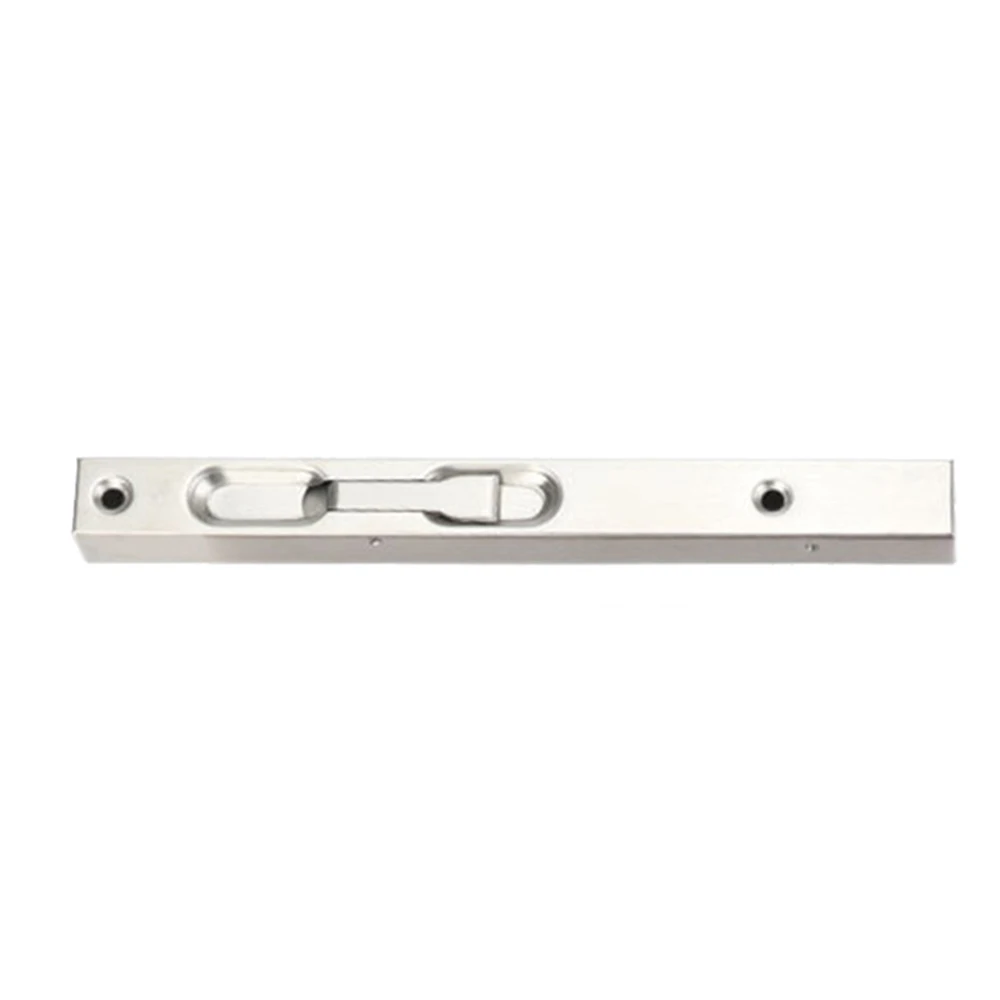 

1pc Slide Lock Brushed Stainless Steel Door Bolt Flush Latch Concealed W/ Screws