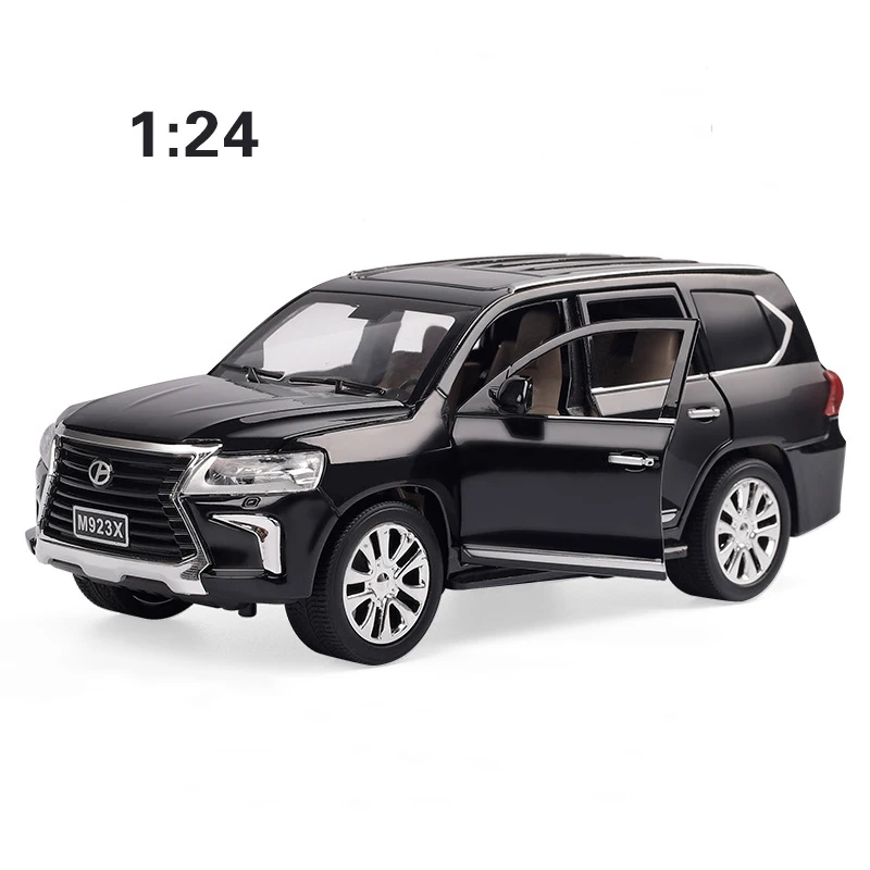 1:24 модель литья под давлением для автомобиля Lexus LX570 металлический откат