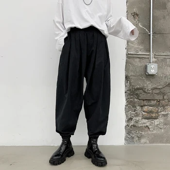 

Male Women Japan Korea Streetwear Punk Gothic Hip Hop Pant Trousers Men Summer Thin Cool Casual Loose Harem Pant