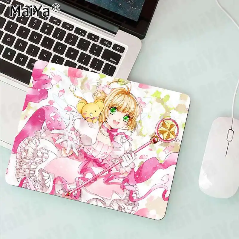 MaiYa нескользящий PC Card captor sakura kinomoto аниме для девочек, высокоскоростной коврик для мыши,,, игровой коврик для мыши