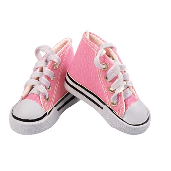 

UCanaan 1/3 BJD Dolls Accessories 8cm Canvas Mini Doll Shoes Toy For 60cm BJD Doll Boots Accessories