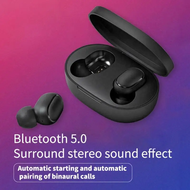 TWS Bluetooth наушники с шумоподавлением IPX4 водонепроницаемые портативные умные наушники с шумоподавлением с зарядным устройством микрофоном