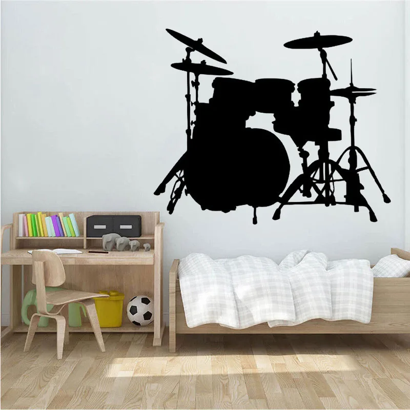 Musical Wall Stickers Drums Musical Instrument Wall Decals Hot Wall