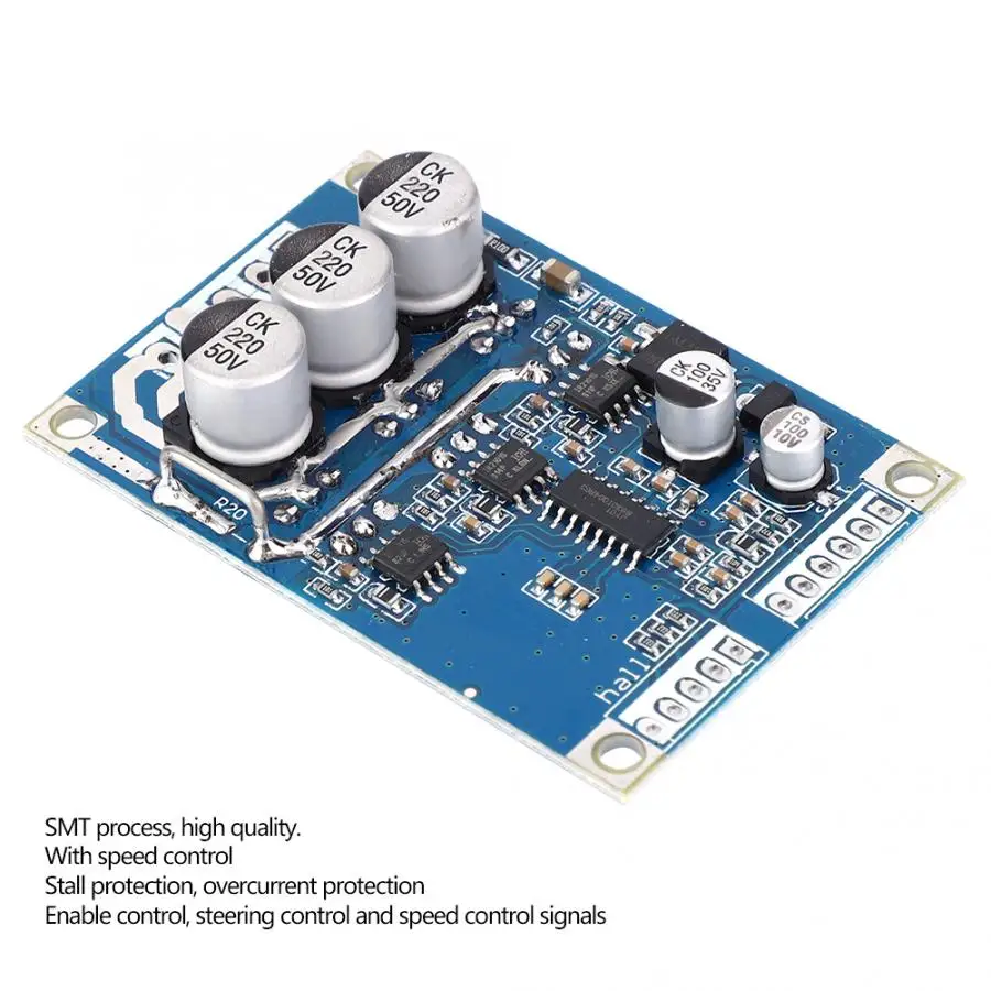 Регулятор бесщеточного двигателя DC12~ 36V 500W Холла мотор сбалансированный драйвер платы контроллер постоянного тока без щетки