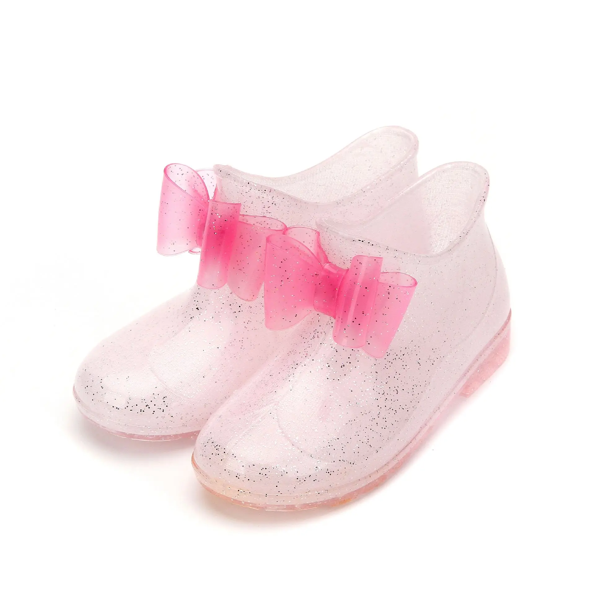 

Mei * Shakespeare Children Bow Rain Shoes Small tong yu xue Children Rain Shoes Anti-slip qiu dong xie Winter Warm Rain Shoes