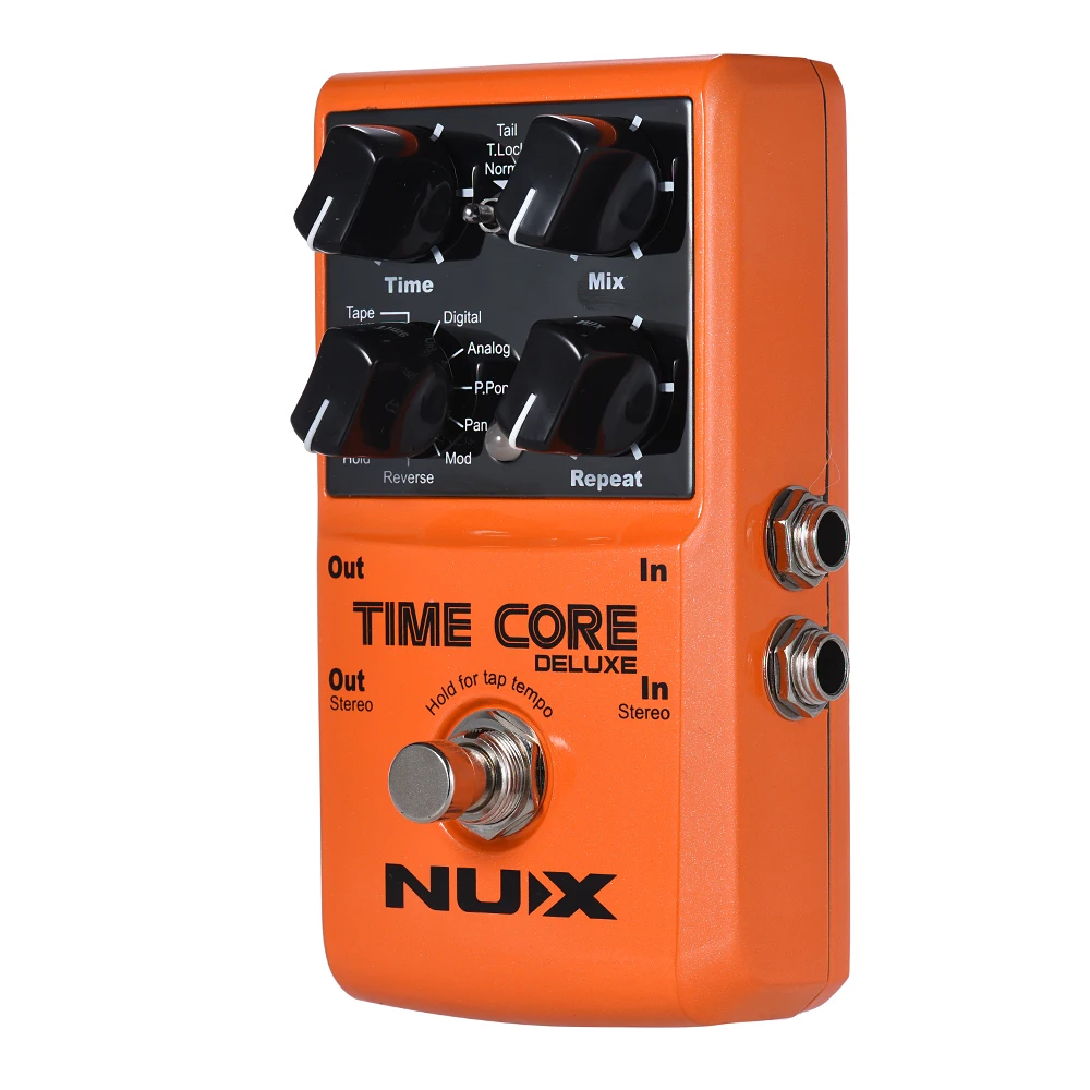 NUX TIME CORE Роскошная Гитара педаль цифровые гитарные педали с эффектом Delay с 7 типами задержки 40s циклическая запись True Bypass