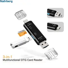USB палка считыватель Тип C микро CD USB OTG карта адаптер 3 в 1 USB-C флэш-накопитель TF чтение для Android мобильный телефон ПК Mac