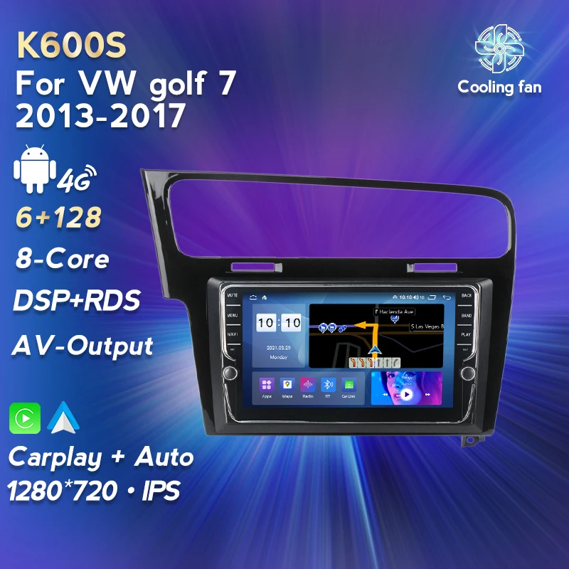 RDS DSP IPS Android 11 6G RAM 128G ROM 4G LTE GPS For Volkswagen VW golf 7 2013-2017 Car Multimedia Video Radio Player 8 Core | Автомобили