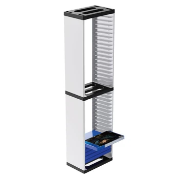 

DOBERMAN SECURITY Games Card Box Storage Stand for PS5 Console Disc Storage Card Stand Holde