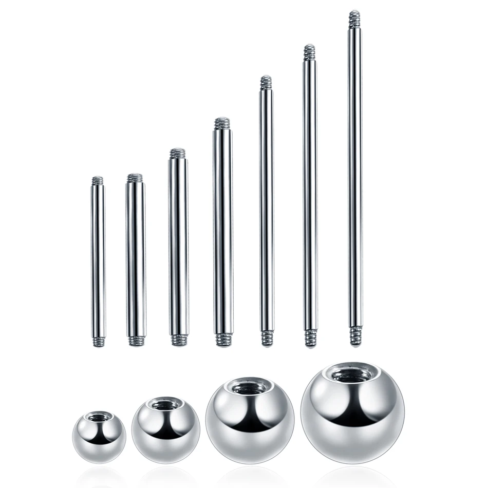 G23 Titanium Tongue Piercing Women Sexy Tongue Rings Industrial Barbells Sexy Body Jewelry For Bar Girls 10Pcs/20Pcs/50Pcs piercing jewelry body piercing jewelry body jewelry