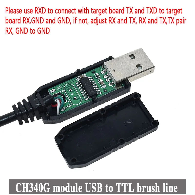 PL2303 USB к UART ttl кабельный модуль FT232RL PL2303HX USB Передача к ttl RS232 последовательный порт адаптер модуль CH340 кабель загрузки - Цвет: CH340G