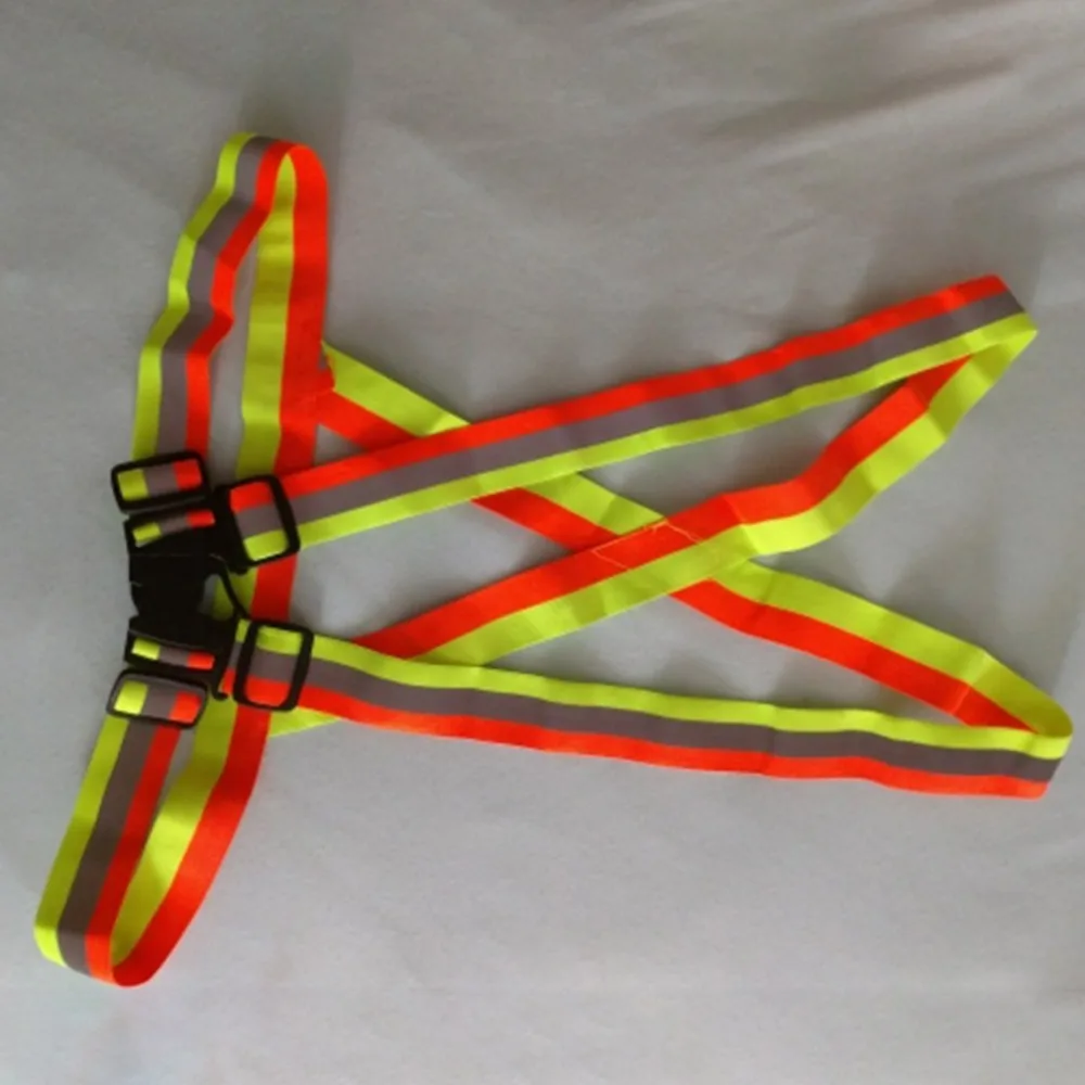 Reflective Straps Night Running Reflective Clothing Reflective Vest Adjustable Safety Vest Reflective Elastic Band