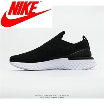 

Original Nike Epic React Flyknit Women's Rhea Braided Flying Woven black Running Shoes Size 36-40