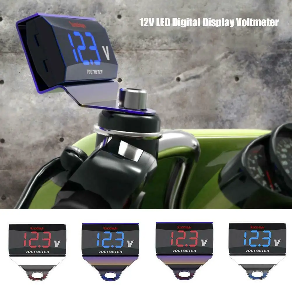 DC 12 V-24 V светодиодный Панель цифровой измеритель напряжения вольтметра Дисплей вольтметр для автомобиля мотоцикла
