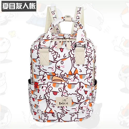 natsume yuujinchou Милый мультяшный рюкзак Neko Atsume для девочек-подростков, рюкзак в японском стиле, Наруто, женская школьная сумка, студенческий рюкзак - Цвет: natsume yuujinchou