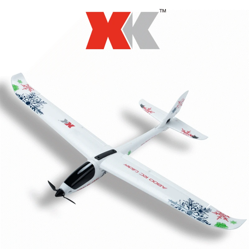 WL XK A800 5-channel RC Plane Forward-pull Fixed-wing Remote Control Aircraft Glider 3D6G Switch Kid's Toy