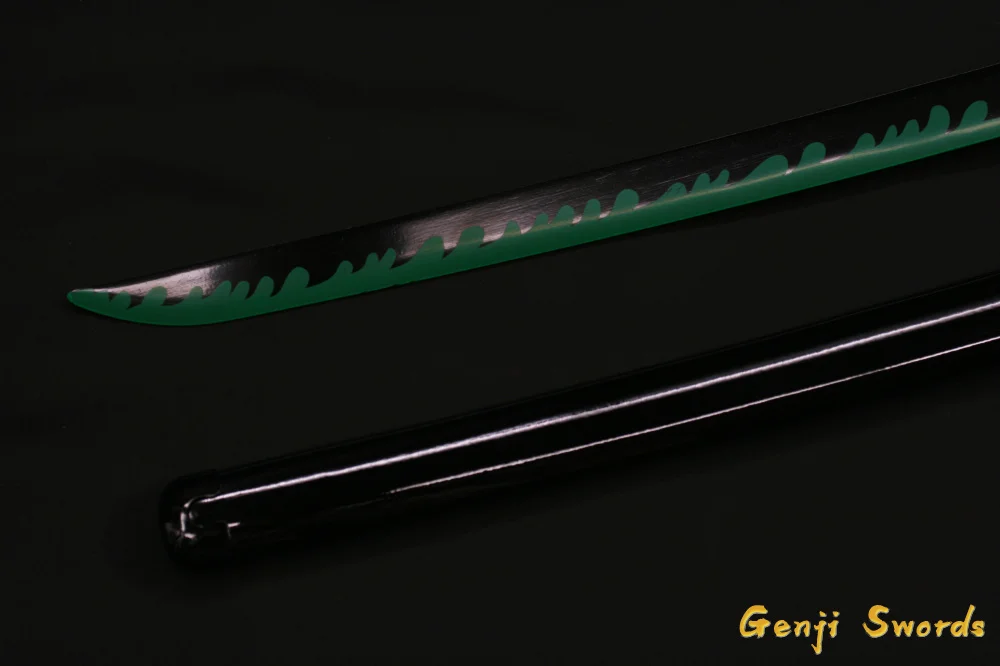 Demon Slayer: Kimetsu no Yaiba Japanese Anime Wind Pillar Cosplay Replica Sword Carbon Steel