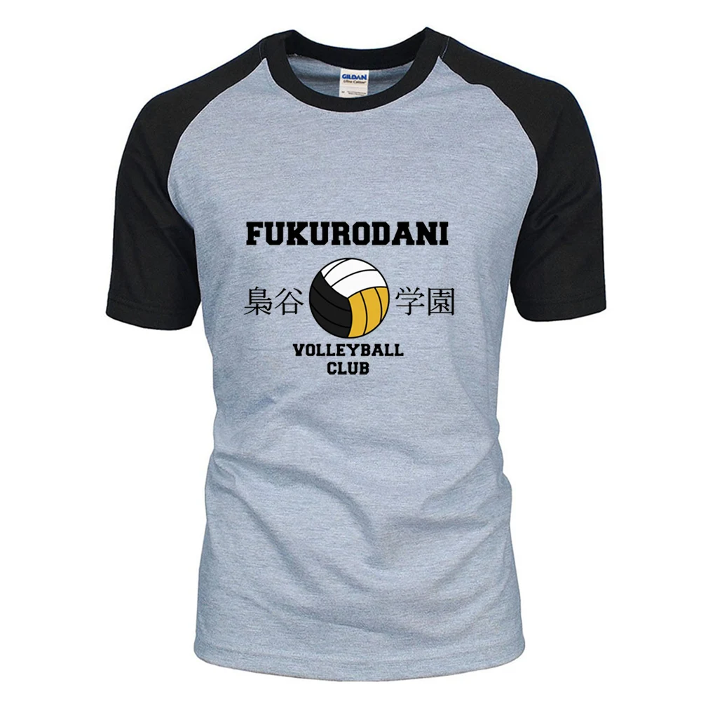 ОЯ Haikyuu футболка Fukurodani Volleyball Club летние свободные футболки с коротким рукавом