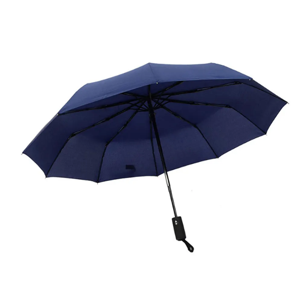 Navy Blue 8/10 ребра авто открытый/закрытый зонтик Водонепроницаемый путешествия портативный Ветрозащитный дождливый Зонты XOA88 - Цвет: Navy Blue