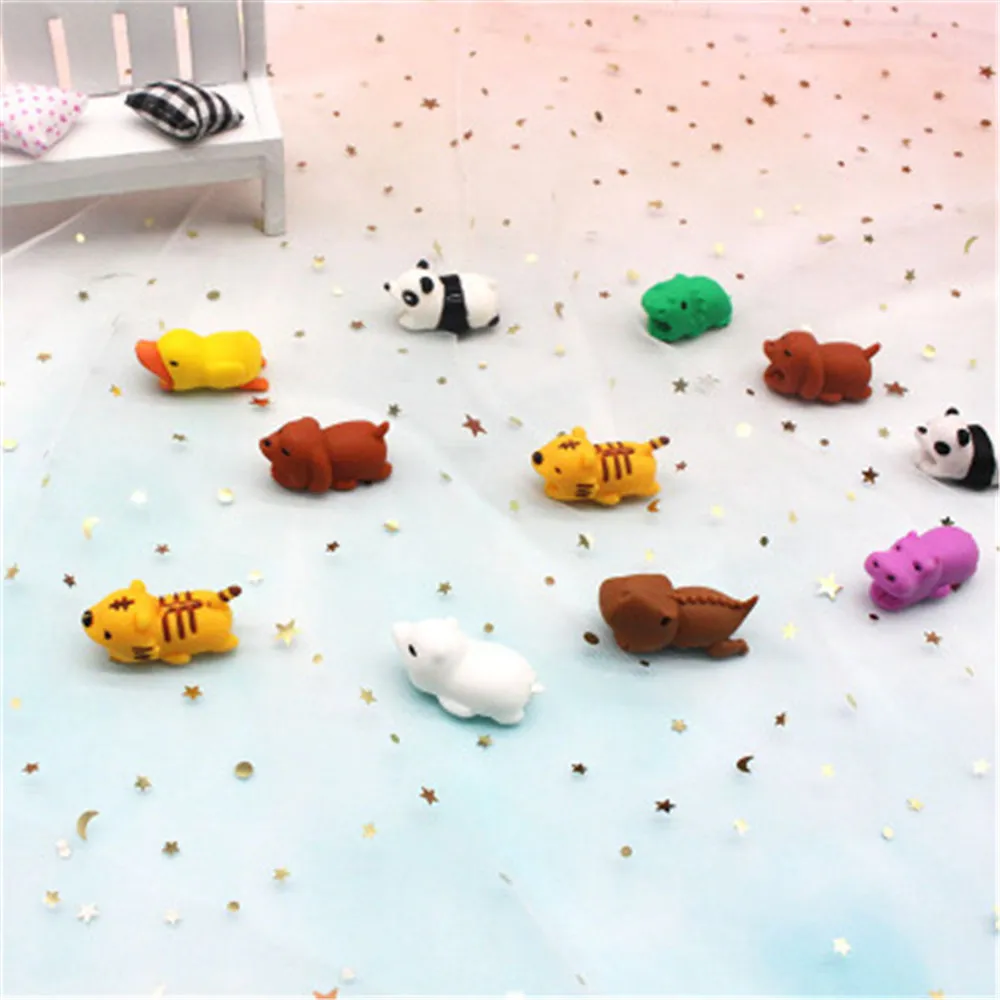 Cute Animal Bite Cable Protector Data Cable Protection Sleeve Cable Winder For iPhone Panda Bites Doll Model Holder Cable Winder