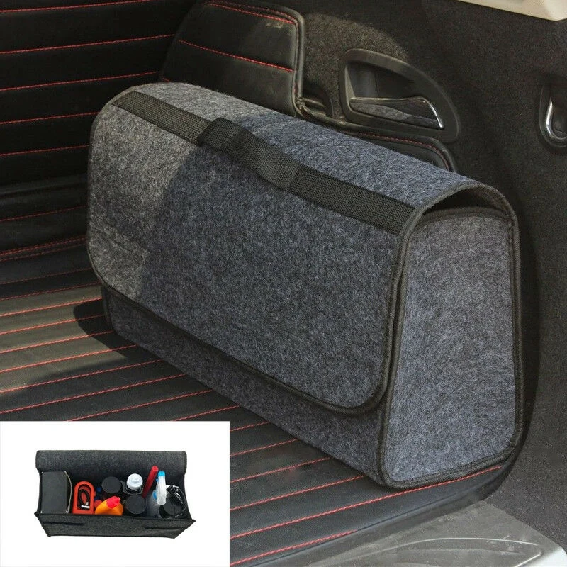 Вместительный органайзер для багажника складная сумка для хранения Caddy мягкая войлочная коробка для хранения сумка для багажника приспособление для транспортных средств коробка многофункциональные инструменты O