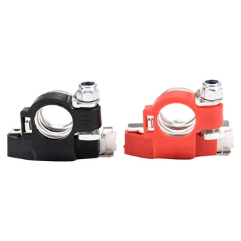 

1 Pair Heavy duty Top Post 3 Way Battery Terminal Connector Universal Auto Car Van Boat Positive + Negative
