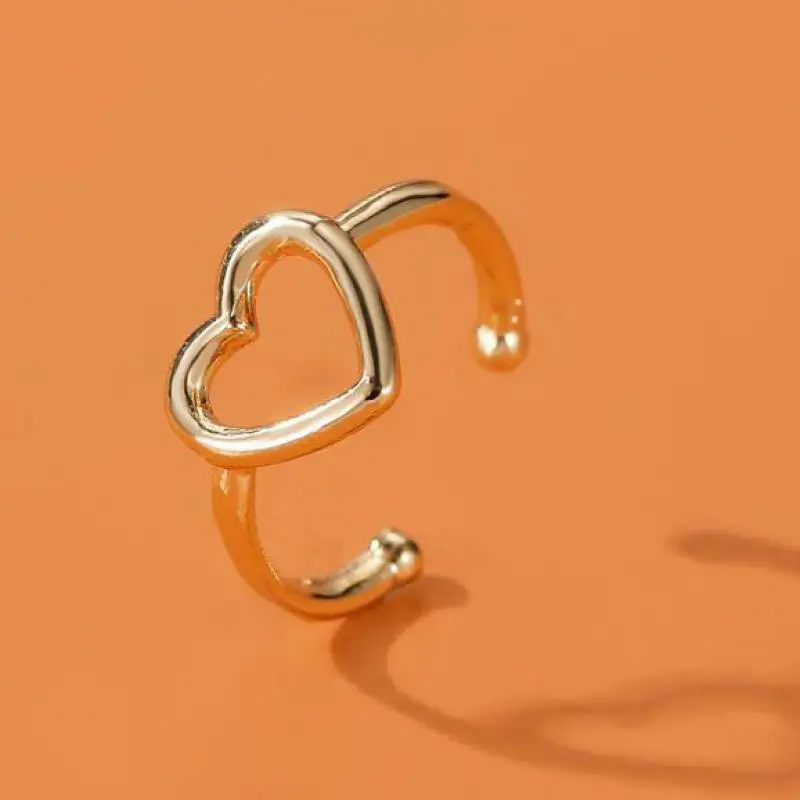 Hollow Heart Clip Earrings For Women Earing Without Hole Jewelry Fake Earrings Single Ear Bone Clip Earings Ear Cuffs ear clip earrings,clip earrings,ear clip