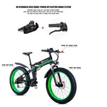 Велосипед электрический 1000 Вт Электрический пляжный велосипед 4,0 с толстыми покрышками электровелосипед 48V мужские горный велосипед Снежный велосипед 26 дюймовый велосипед