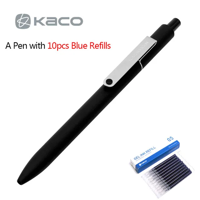 Pen with Blue refill Xiaomi Mijia умный дом Kaco благородный бумажный Ноутбук PU Слот для карт кошелек книга для офиса путешествия с подарком - Цвет: Pen with Blue refill
