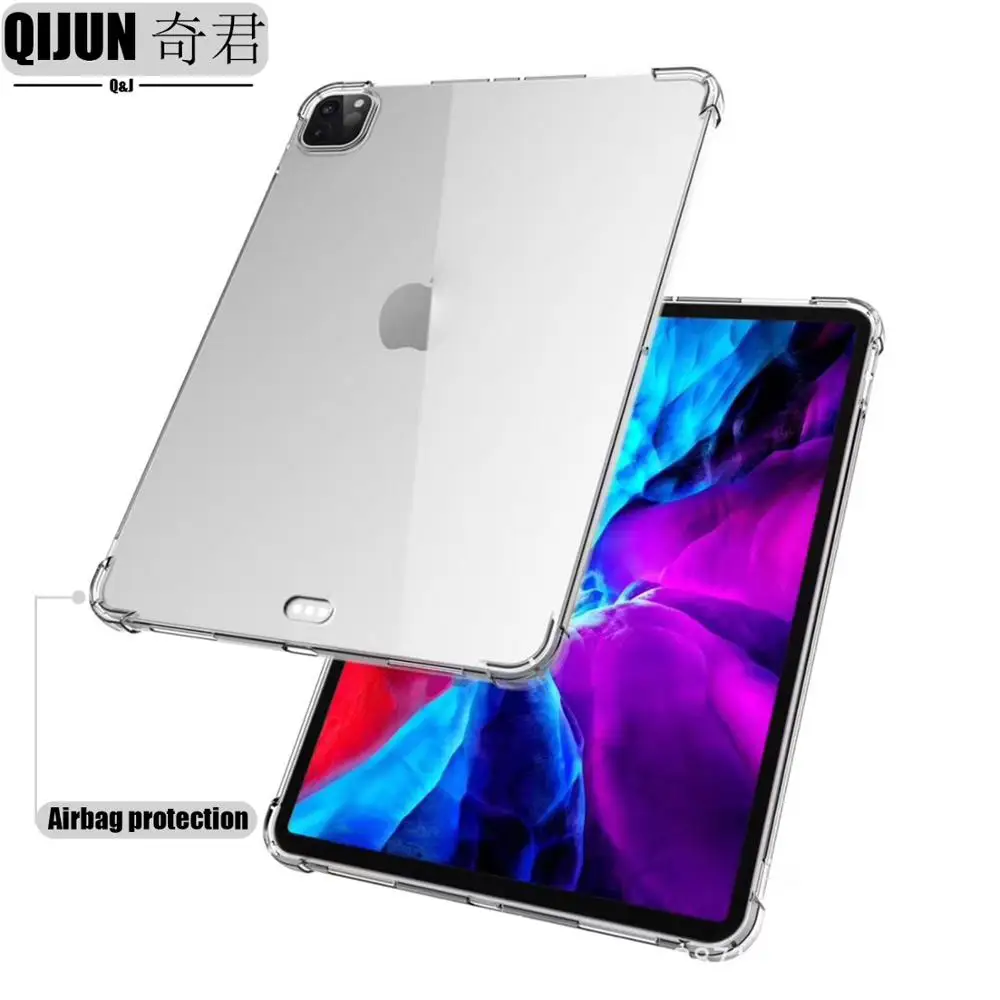 

Tablet case for Apple ipad Pro 12.9" 2020 Silicone soft shell TPU Airbag cover Transparent protection capa for A2229 A2069 A2232