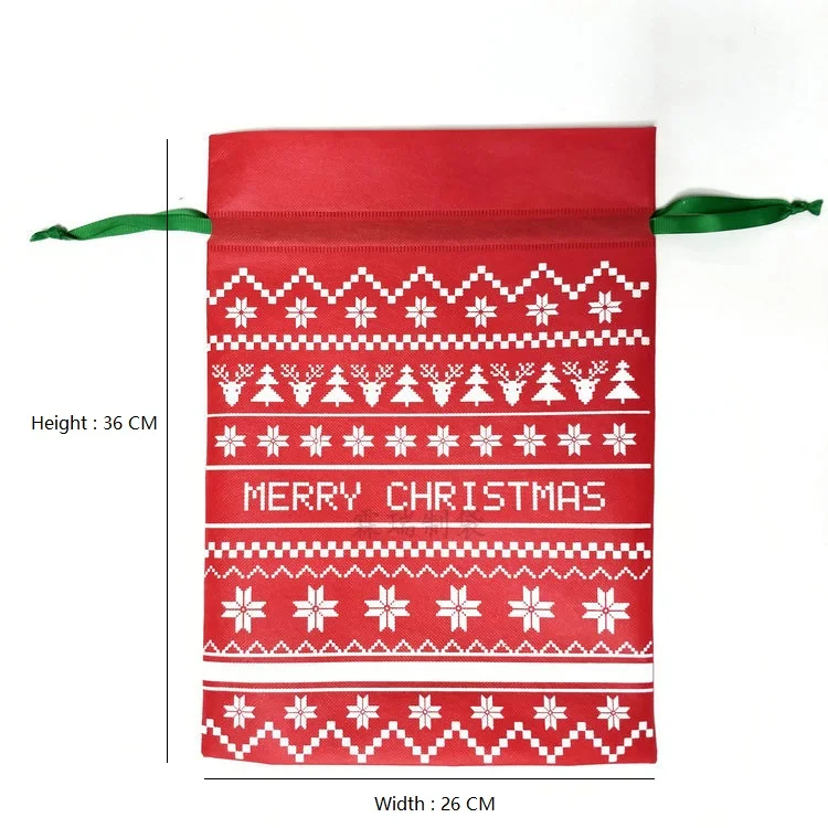 Подарок на Рождество/Конфеты Упаковка шнурок сумки нетканые окружающей среды защитный карман 1 шт