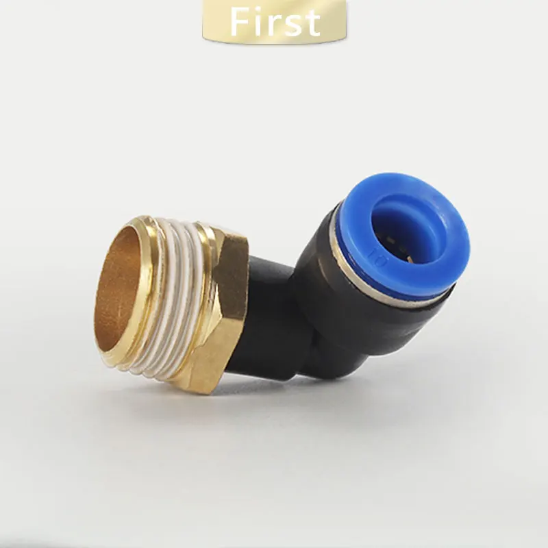 

Air pneumatic tube connector 10mm 8mm 6mm 12mm OD hose tube 1/8 "1/4" 3/8 "1/2" male thread form L Gas quick joint connection