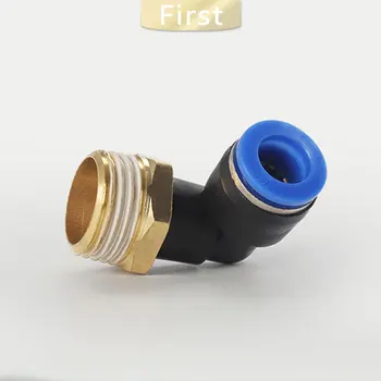 

Air pneumatic tube connector 10mm 8mm 6mm 12mm OD hose tube 1/8 "1/4" 3/8 "1/2" male thread form L Gas quick joint connection