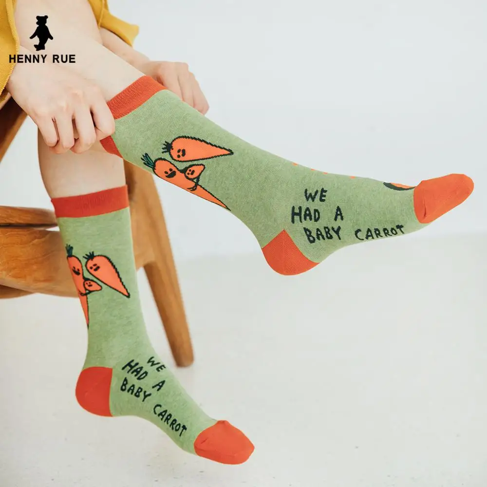 Милые Креативные Хлопковые женские носки с растительным эльфом; сезон осень-зима; модные стильные носки; Новинка; Забавные милые Гольфы наивысшего качества
