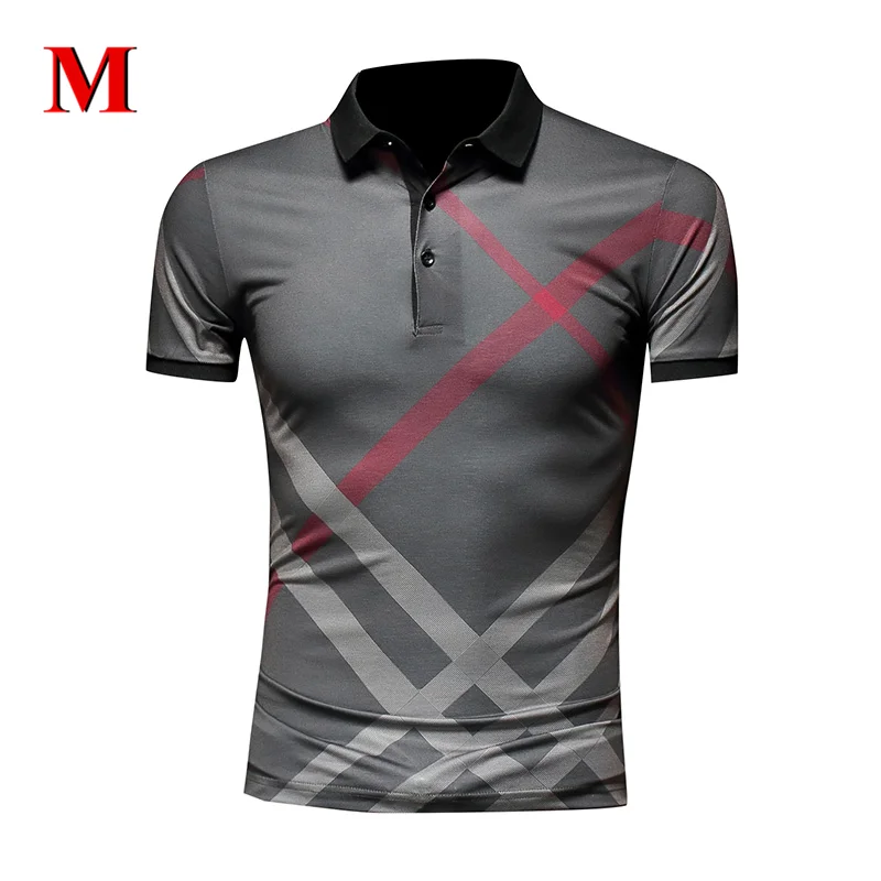 

MENNE 2020 New t shirt men shirt print striped shirt men