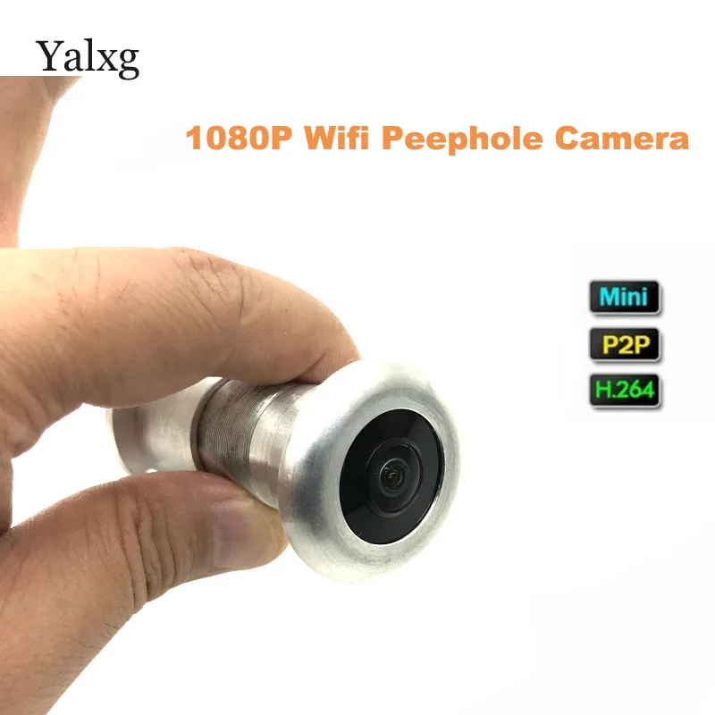

New Home Security 1080P wi-fi Peephole Camera HD 2MP Door eye Motion Detection Mini Video Camera IR Turn On Automatic Supported