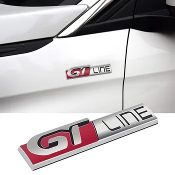 

For Kia Sportage Soul Spectra Stinger Sorento K2 K3 K4 K5 K9 Fender Trunk Side GT Line Letters Logo Badge Sticker 3D Accessories