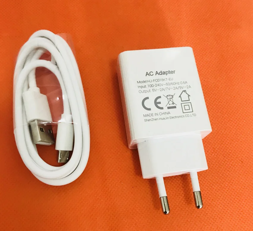  Original 2.0A Fast Travel Charger EU Plug Adapter+ USB Cable for Oukitel K6000 Pro MT6753 Octa Core