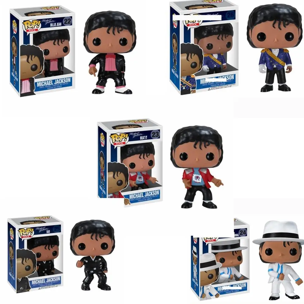 FUNKO POP Майкл Джексон BEAT IT BILLIE JEAN BAD виниловые фигурки Кукла Коллекция Модель игрушки для детей Рождественский подарок