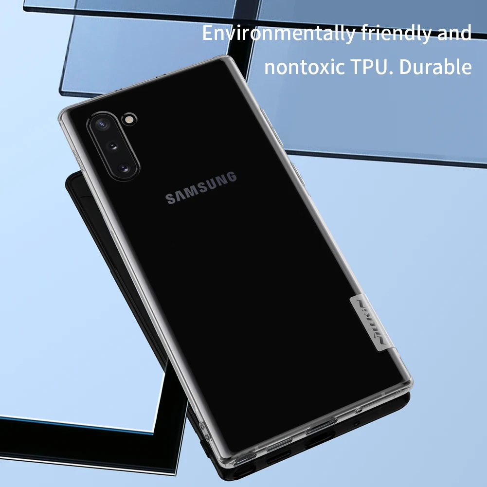 Мягкий чехол для samsung Galaxy Note 10 Note 10+ Note10 Plus Pro Nillkin серия природы Прозрачная Обложка из полиуретана для samsung Note 10 Чехол