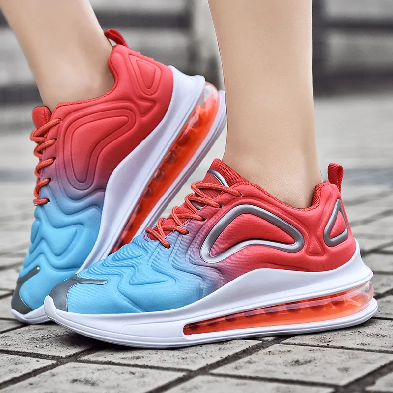 

Autumn new high air cushion couple running shoes fashion warm comfortable sneakers walking jogging casual shoes size 47