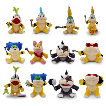 

12 Styles Cute Koopalings Iggy Lemmy Roy Ludwig Morton Wendy Larry Plush Toy Soft Dolls for Kids Christmas Gifts