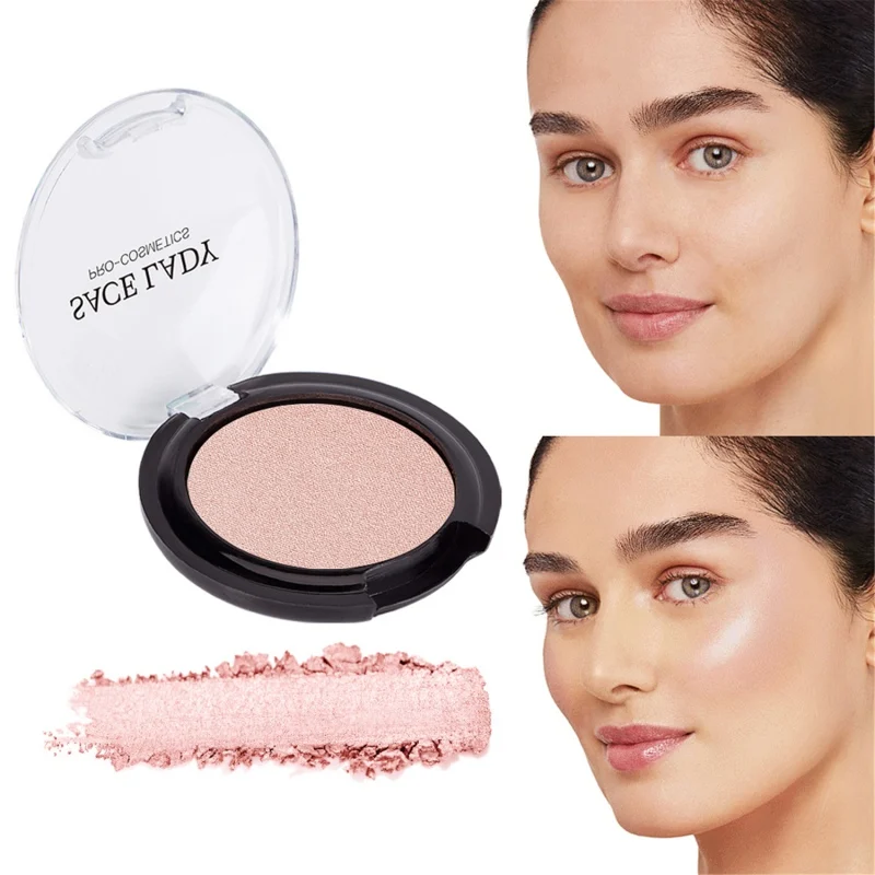 6 цветов стойкий мерцающий хайлайтер пудра Макияж Палитра для лица Iluminator Make Up Glow осветление Красота Макияж Косметика