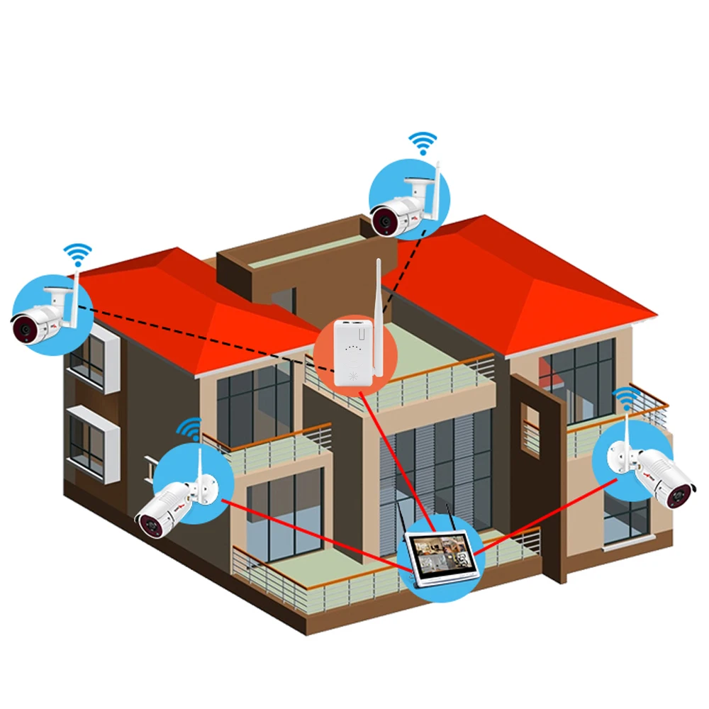 IPC маршрутизатор расширение диапазона WiFi система камер домашней безопасности беспроводной ANRAN