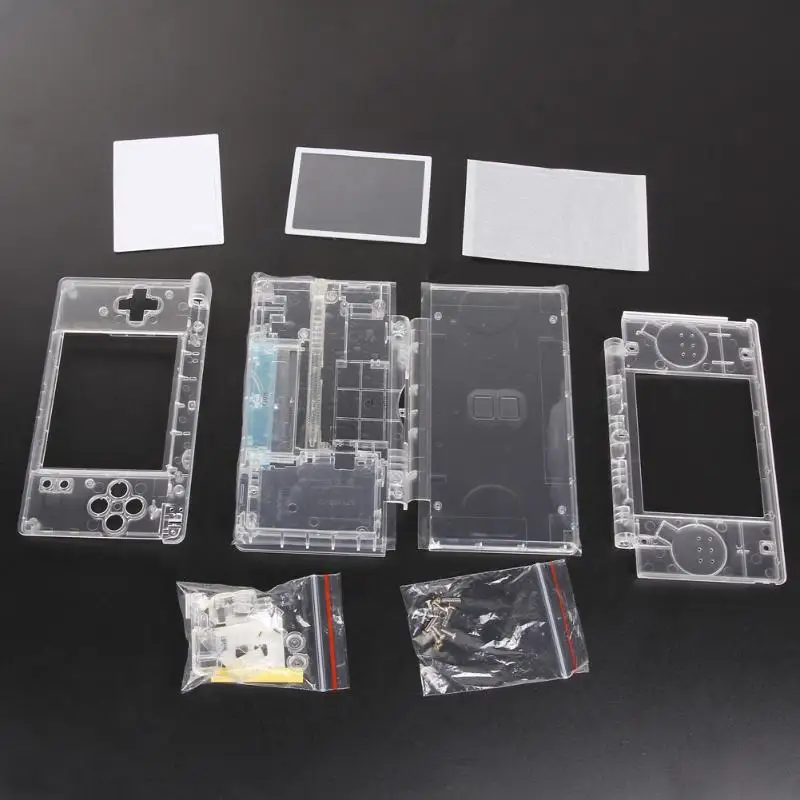 Замена для nintendo DS Lite корпус оболочки экрана объектива кристально чистый