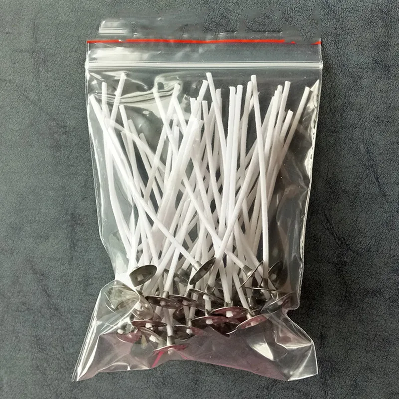 50 шт./пакет лампы в форме свечи Фитили толстые DIY ручной работы лампы в форме свечи расходные материалы для изготовления Материал непригорающий бездымный противень внутренняя часть лампы толщиной вощеный Фитили Рождество
