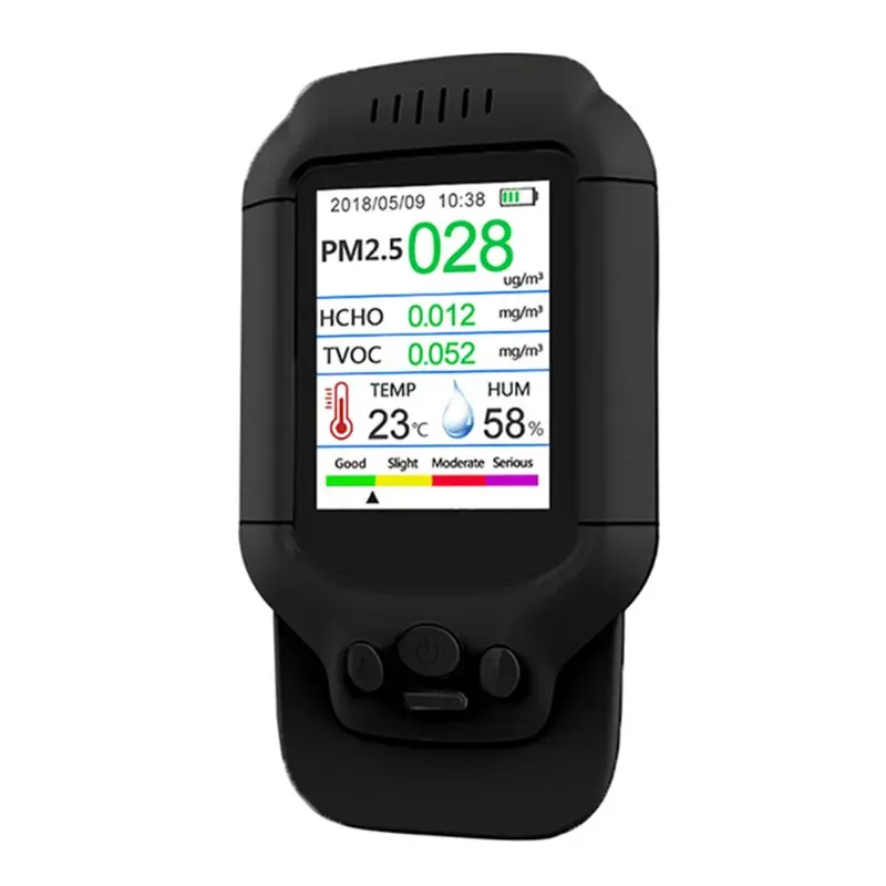 

Pm2.5/Hcho/Tvoc Gas Tester Aqi Detector Air Quality Monitor Home Smog Meter