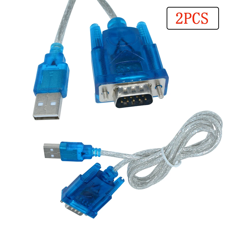 2 Pz Usb A Rs232 Porta Cavo Seriale 9 Pin Db9 Porta Com Adattatore Convertitore 9 Pin Rs232 Spina Maschio Per Windows 10 8 7 Xp Pc Laptop