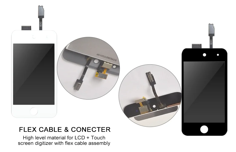 OTMIL ЖК-дисплей для ipod touch 4 5 6 7 ЖК-кодирующий преобразователь сенсорного экрана в сборе бесплатный инструмент клей для ipod touch 4 5 6 7 Дисплей
